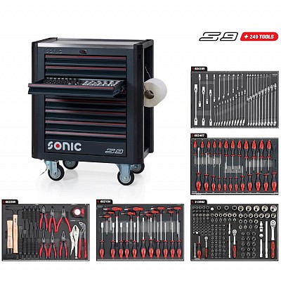 SONIC NEXT S9 VOZIČEK Z ORODJEM, 249 kos