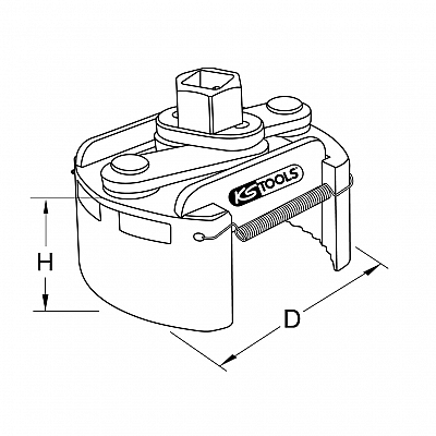 MKS 700.5006 UNI. KLJ. ZA OLJNE FILTRE 80-110