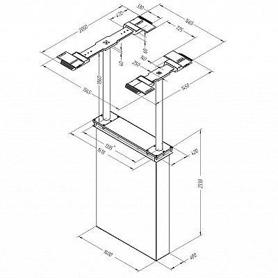 UNILIFT 2.35 PLUS, 3.5T, 890-2110MM