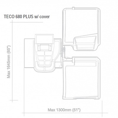 TECO 680 PLUS CENTRIRKA Z LCD zaslon