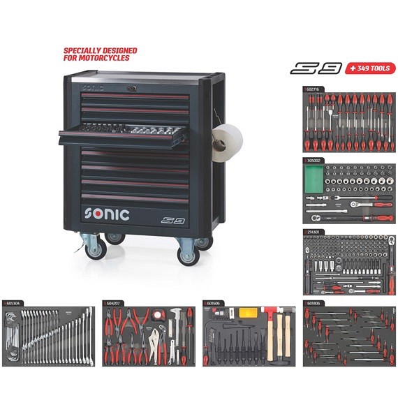 SONIC NEXT S9 VOZIČEK Z ORODJEM, 325 kos